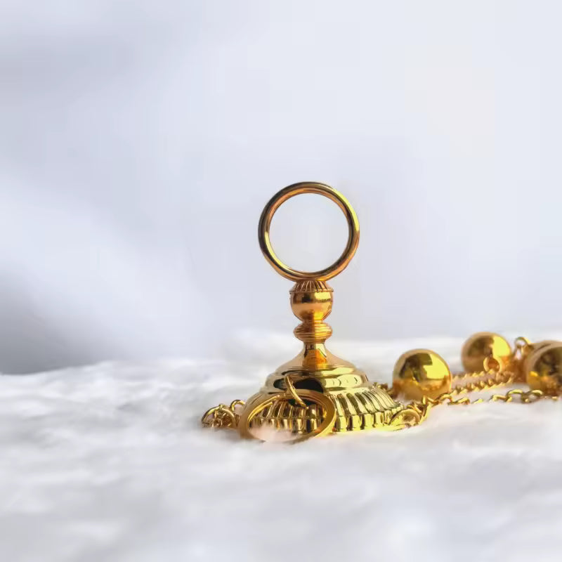 Encensoir Orthodoxe à 12 Clochettes — Finitions Or et Argent