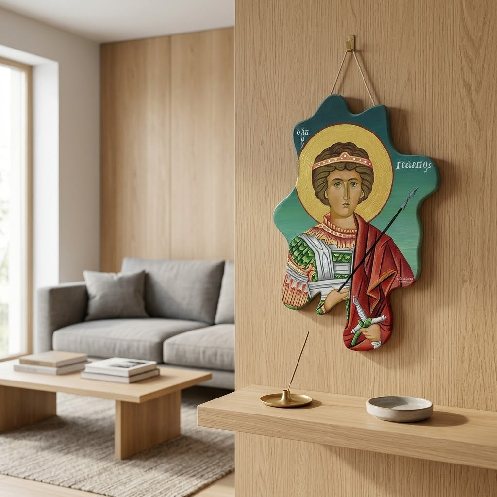 Icon of Saint George — Bust Portrait