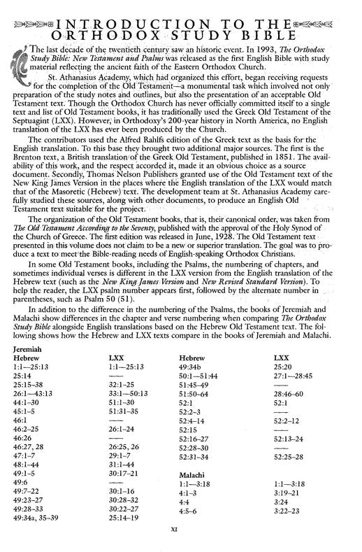 The Orthodox Study Bible