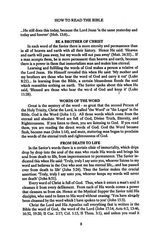 The Bible and the Holy Fathers for Orthodox