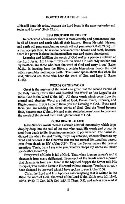 The Bible and the Holy Fathers for Orthodox