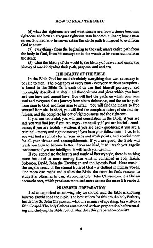 The Bible and the Holy Fathers for Orthodox