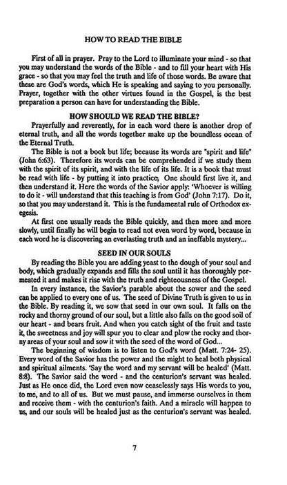 The Bible and the Holy Fathers for Orthodox