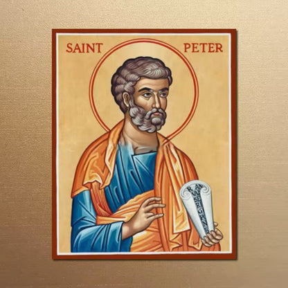 Icône Saints Pierre et Paul sur Toile — Art Byzantin Orthodoxe HD pour Église et Maison