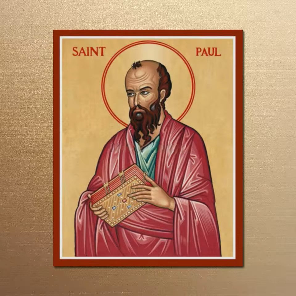 Icône Saints Pierre et Paul sur Toile — Art Byzantin Orthodoxe HD pour Église et Maison