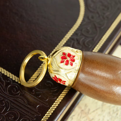 Goupillon d'Aspersion Orthodoxe, 15 Pouces, Manche en Bois