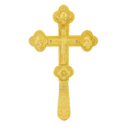 Hand-Held Blessing Cross, 8.5 Inches, Zinc Alloy