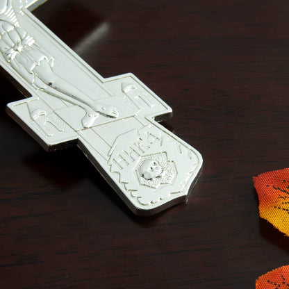 Croix Pectorale Orthodoxe avec Crucifix de Jésus — Pendentif en Alliage Métal