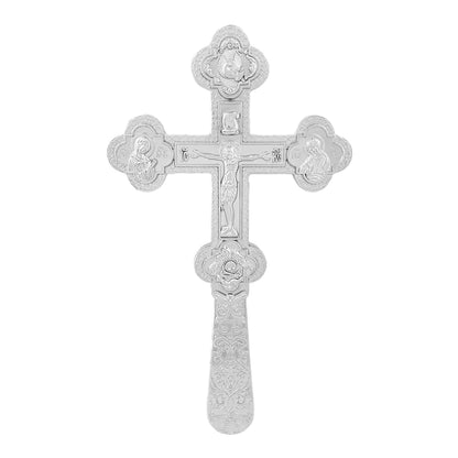 Hand-Held Blessing Cross, 8.5 Inches, Zinc Alloy
