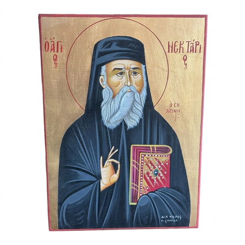 Icon of Saint Nektarios of Aegina — Metropolitan of Pentapolis