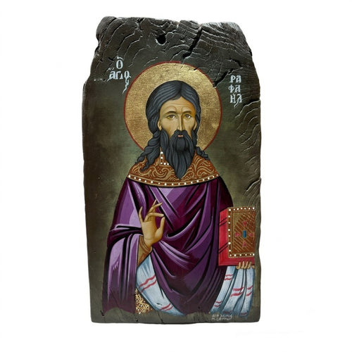 Icône de Saint Raphaël de Lesbos — Higoumène et Néo-Martyr