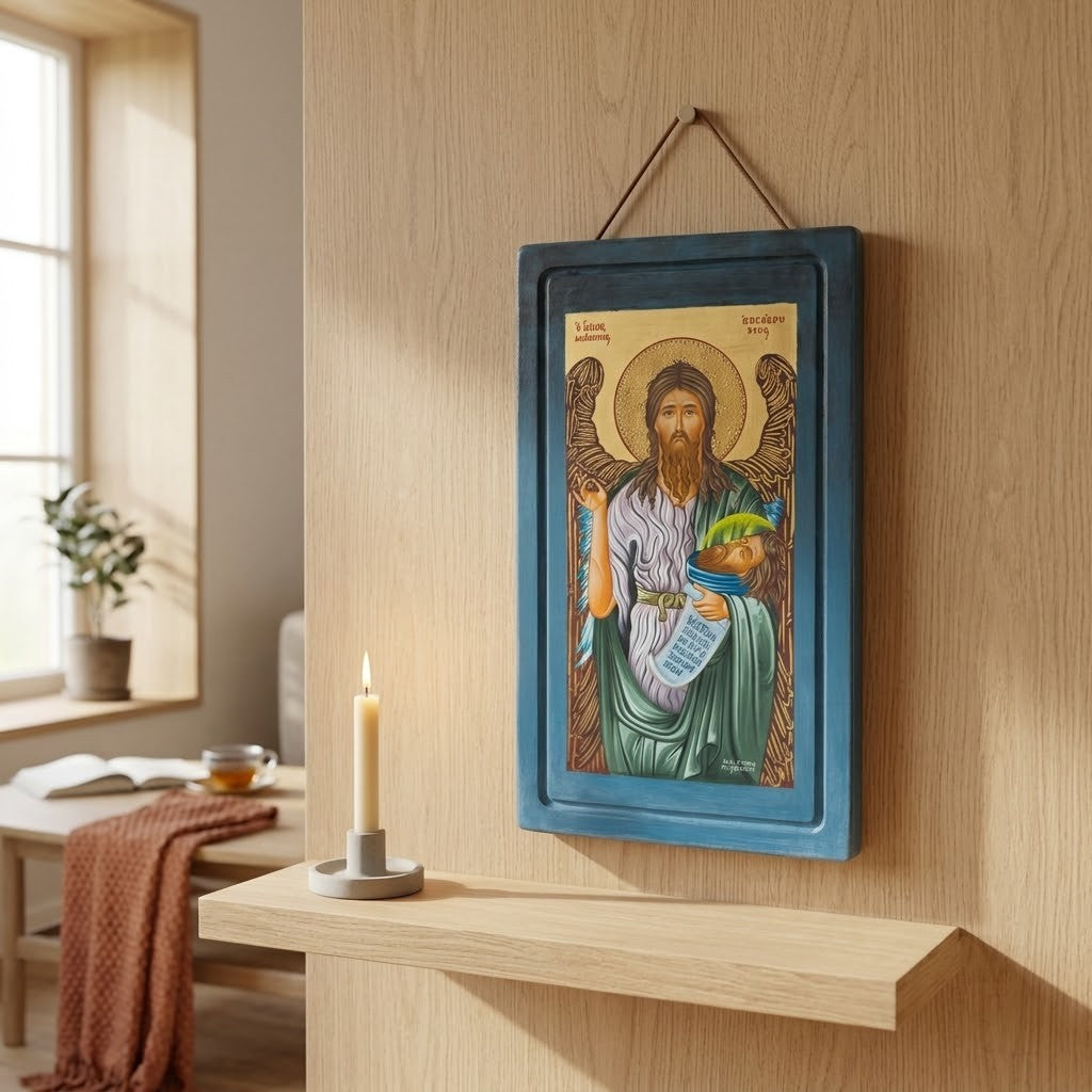 Icon of Saint John the Forerunner and Baptist — Angel of the Desert