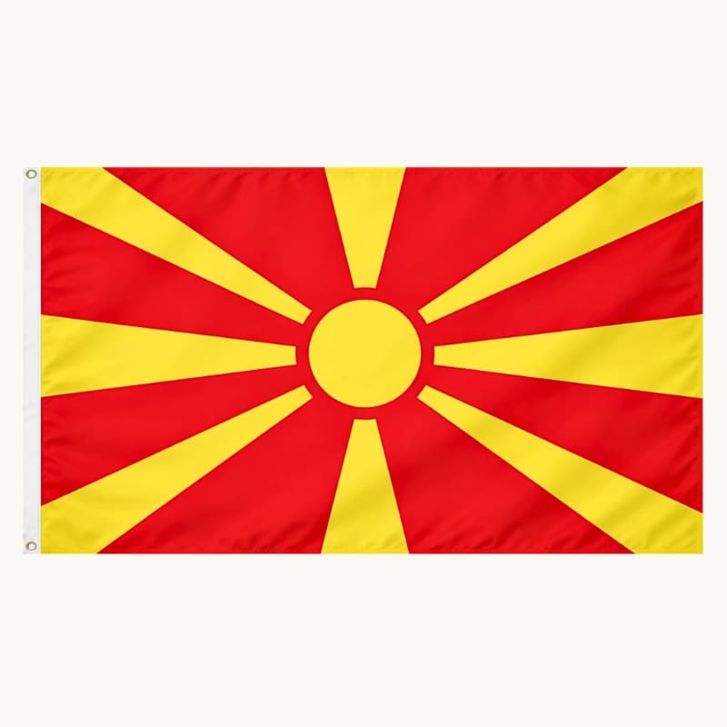 Drapeau de la Macédoine : signification et achat en ligne