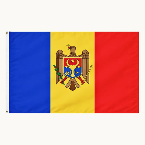 Drapeau de la Moldavie en dimensions 90 x 150 cm