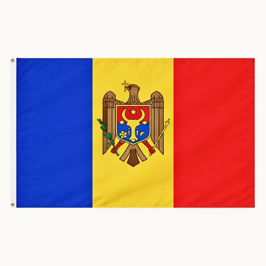 Drapeau de la Moldavie en dimensions 90 x 150 cm