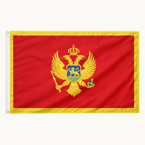 Drapeau du Montenegro avec aigle à acheter 