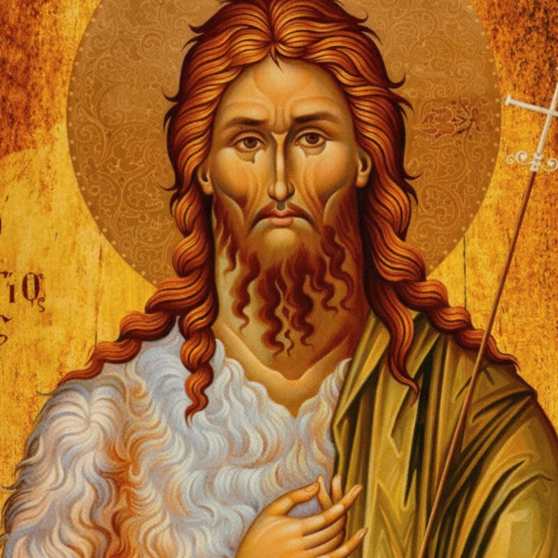 Icône religieuse de Saint Jean Baptiste