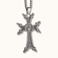 Armenian Khachkar Cross Pendant